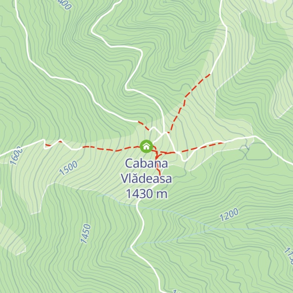 Map of Cabana Vlădeasa