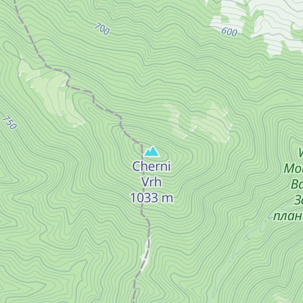 Map of Cherni Vrh