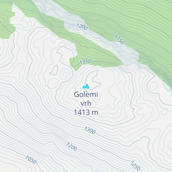 Map of Golemi vrh