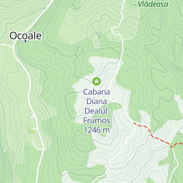 Map of Cabana Poiana Dealul Frumos