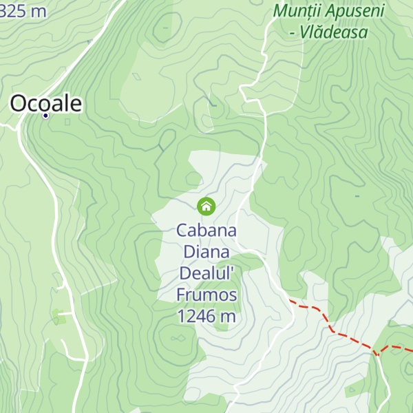 Map of Cabana Diana Dealul' Frumos