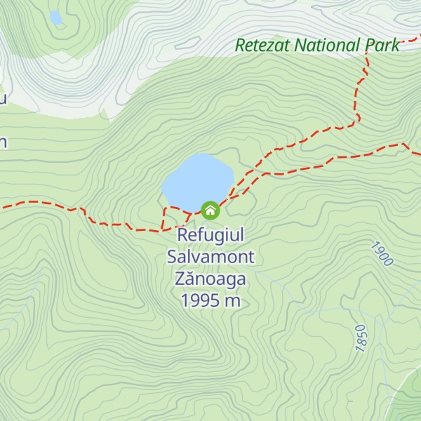 Map of Refugiul Salvamont Zănoaga