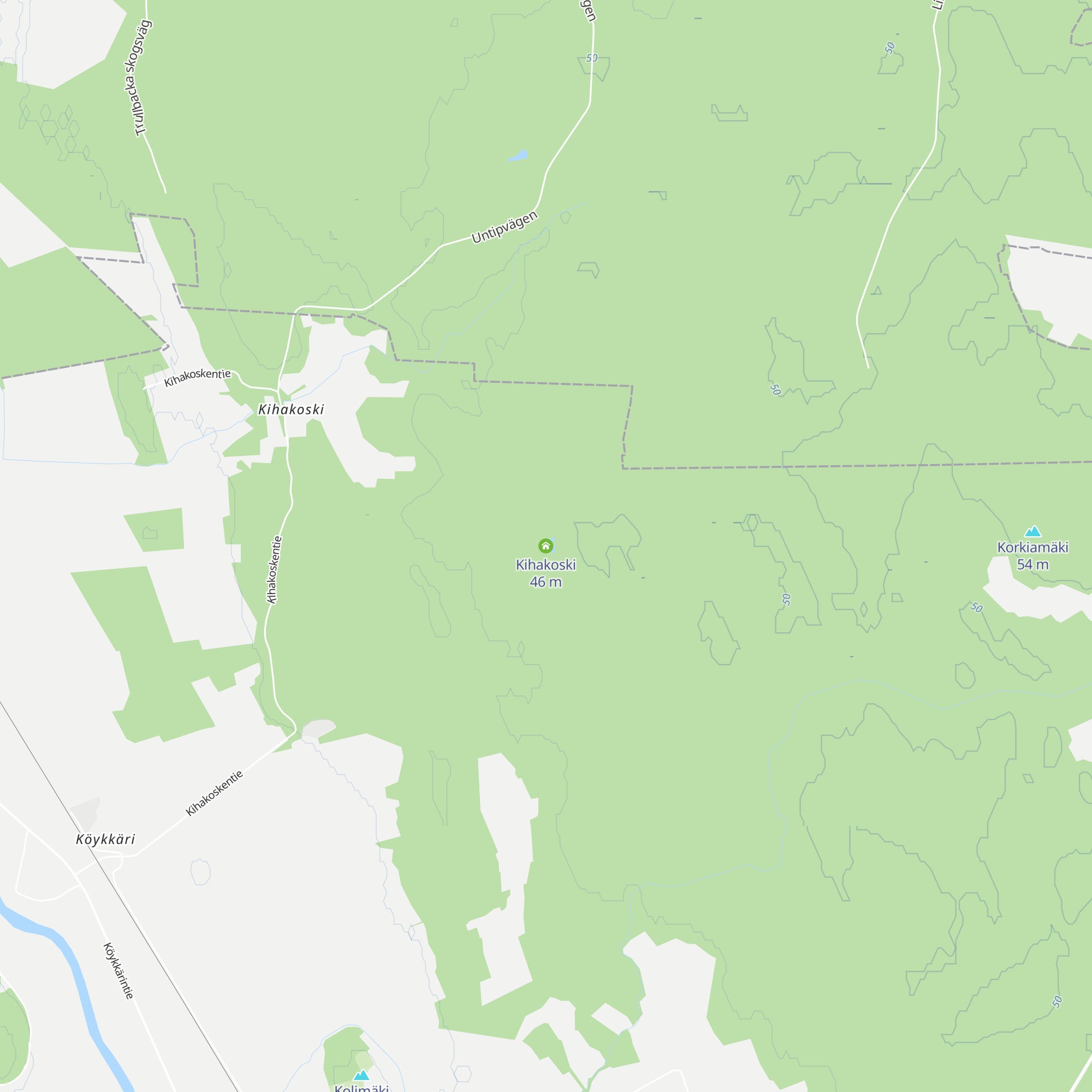 Kihakoski map