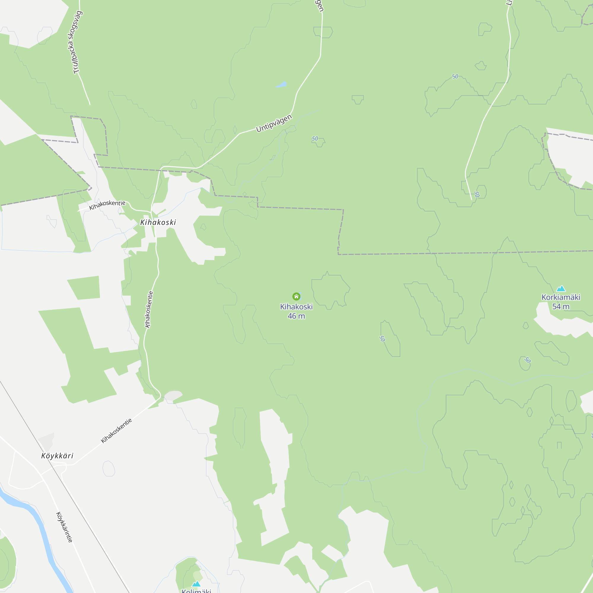 Kihakoski map