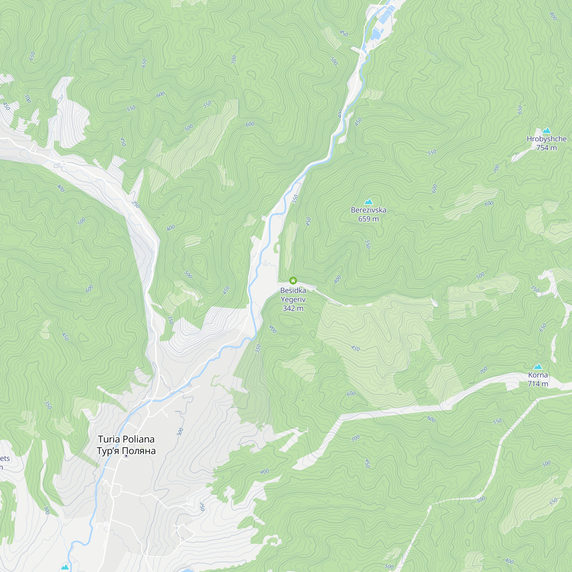 Besidka Kosyachkiv map