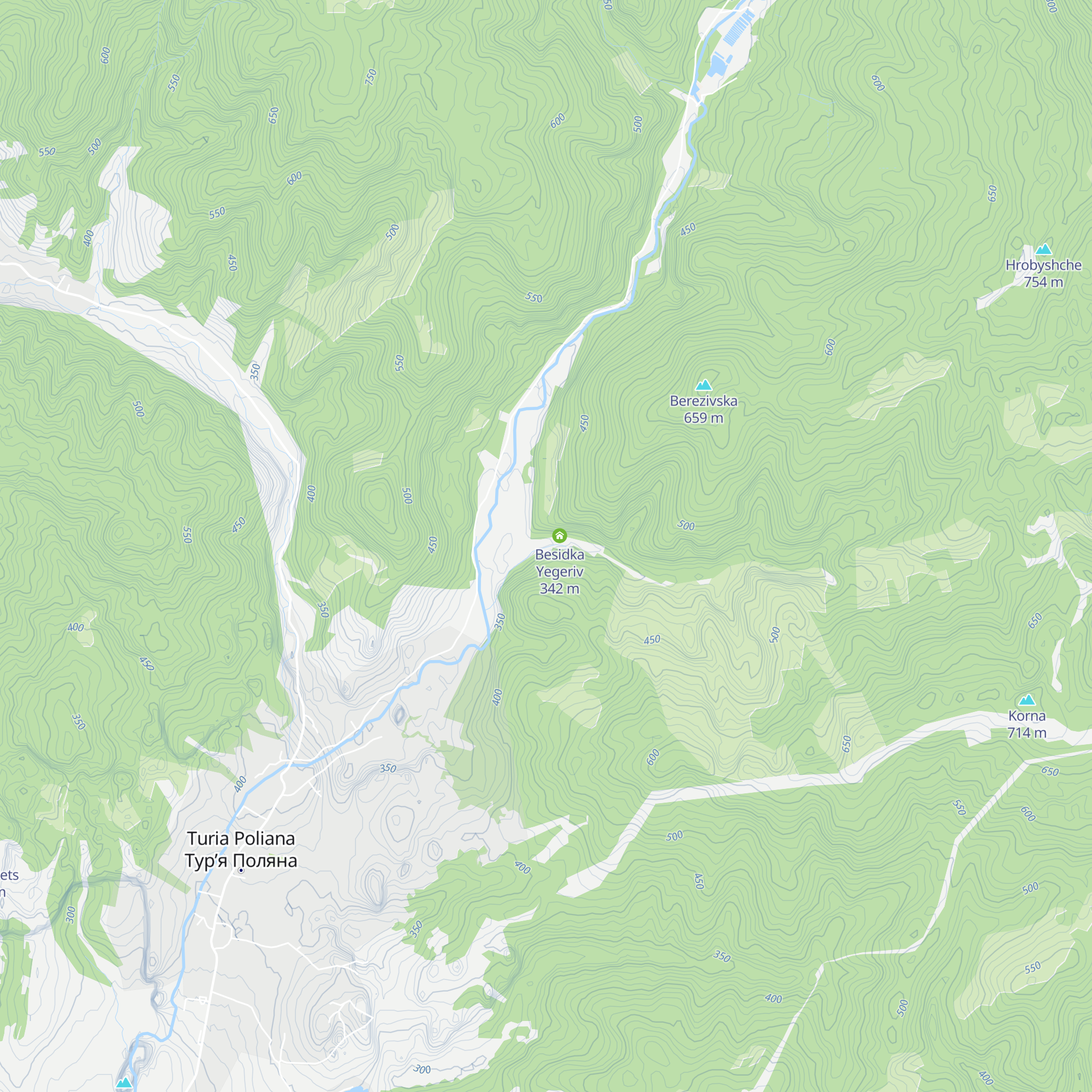 Besidka Kosyachkiv map