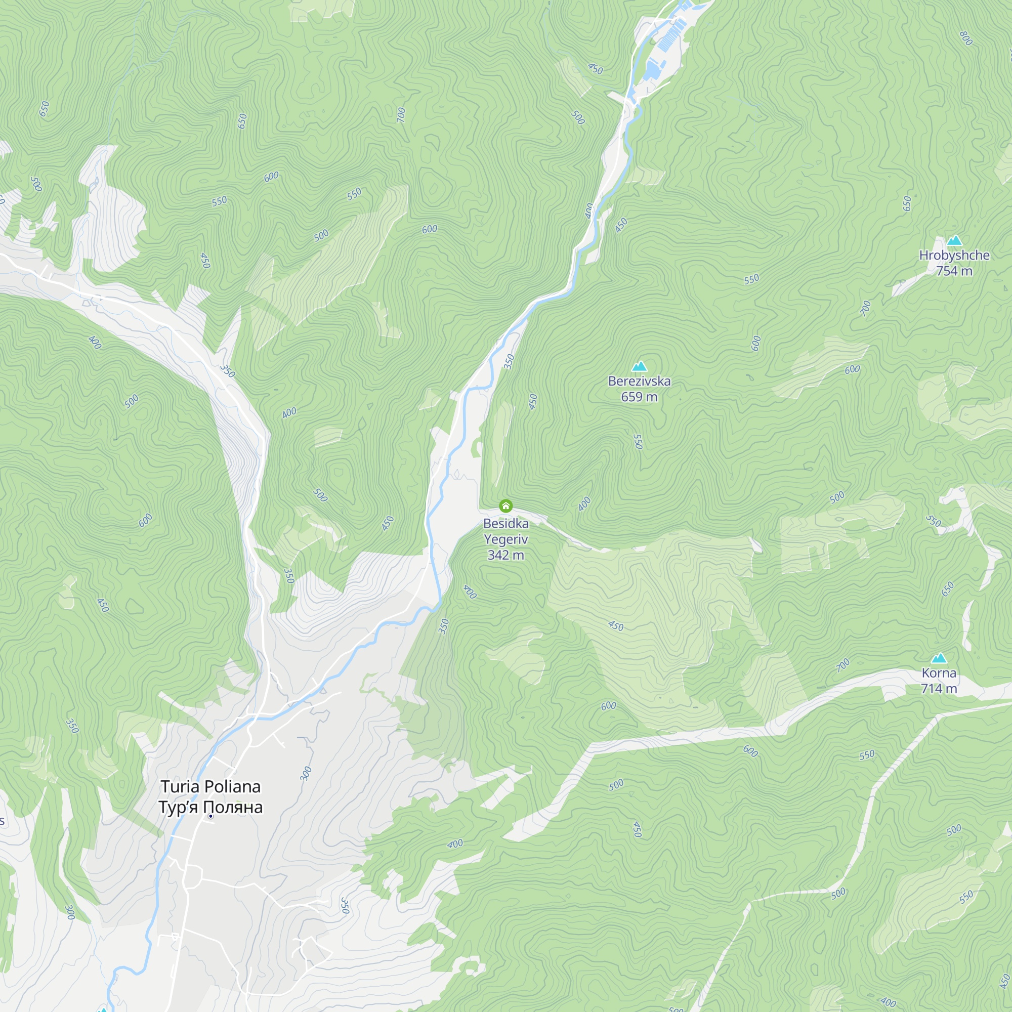 Besidka Yegeriv map