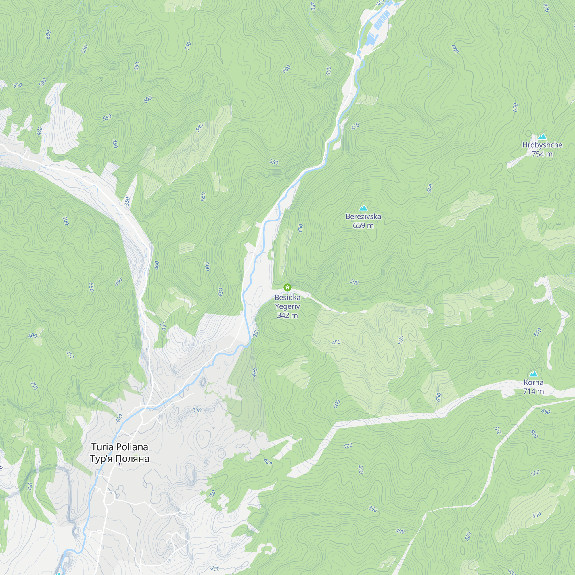Besidka Yegeriv map