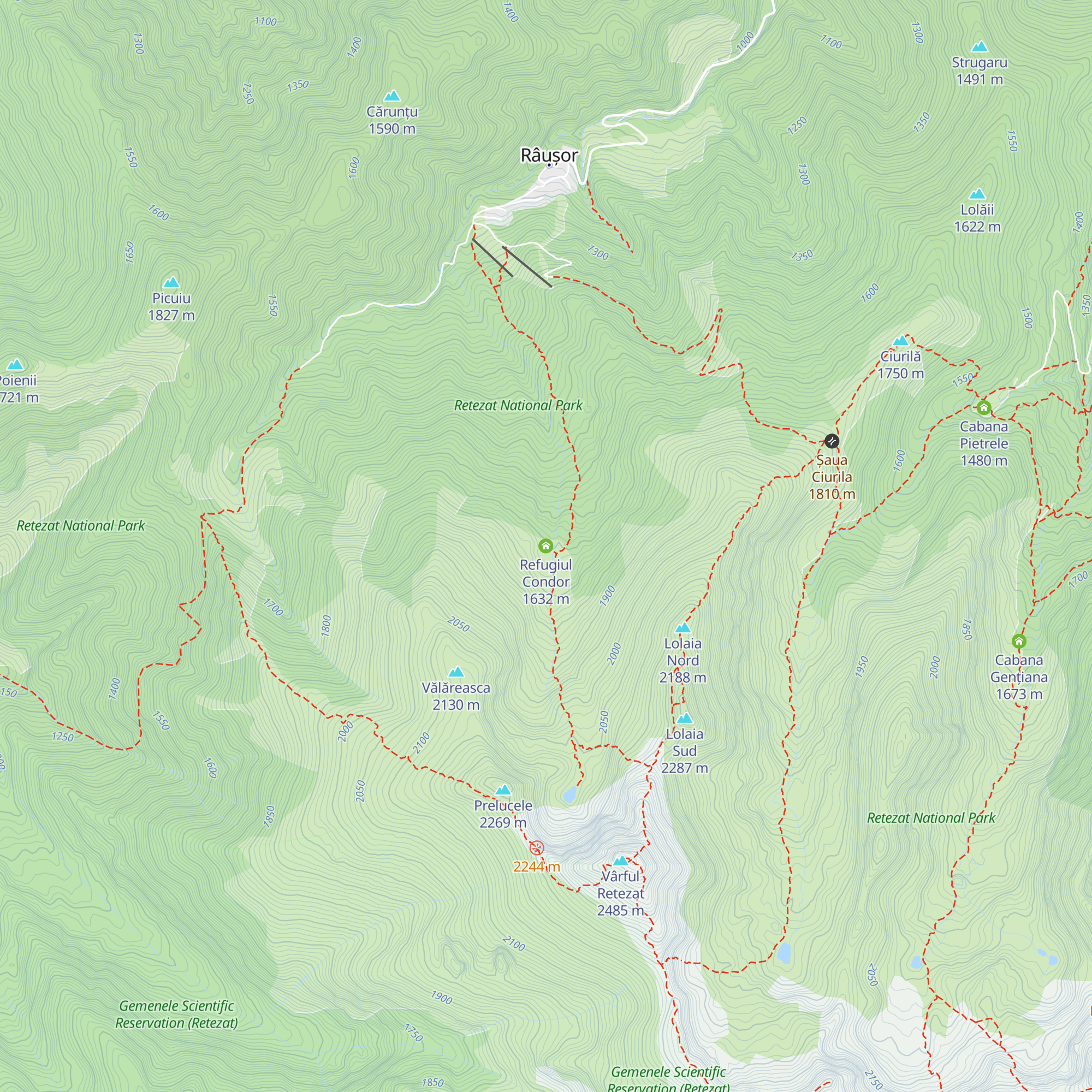 Refugiul Condor map