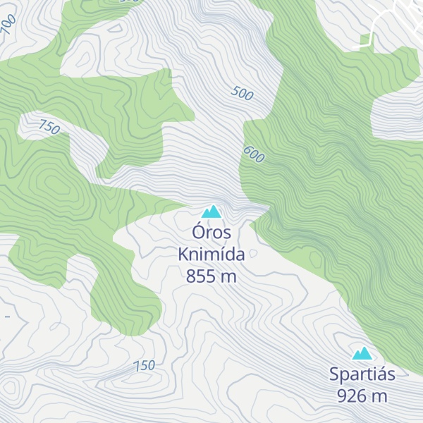 Map of Óros Knimída