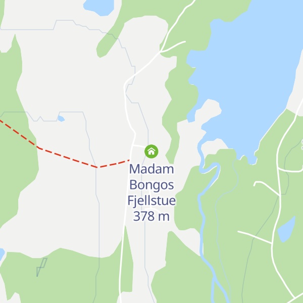 Map of Madam Bongos Fjellstue