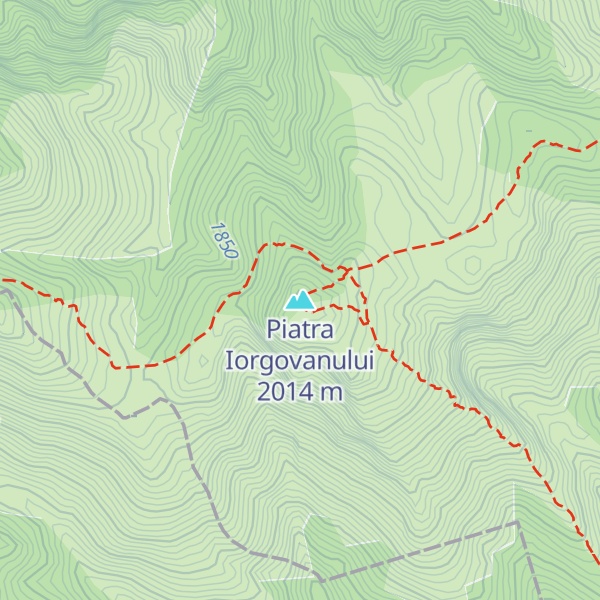 Map of Piatra Iorgovanului