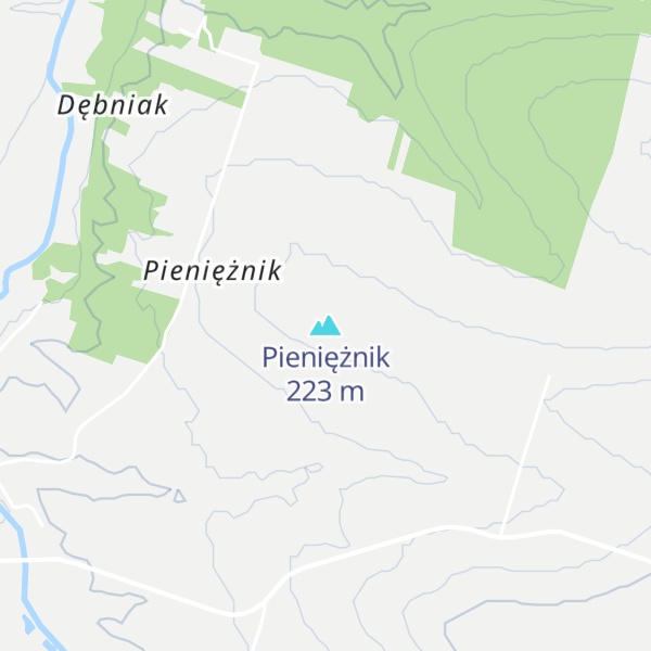 Map of Pieniężnik