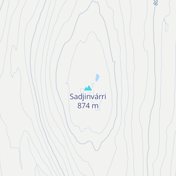 Map of Sadjinvárri
