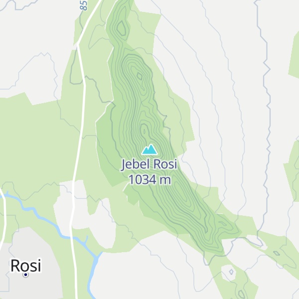 Map of Jebel Rosi