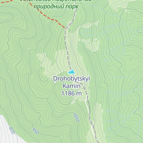 Map of Drohobytskyi Kamin