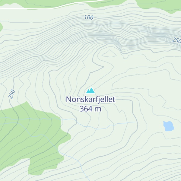 Map of Nonskarfjellet