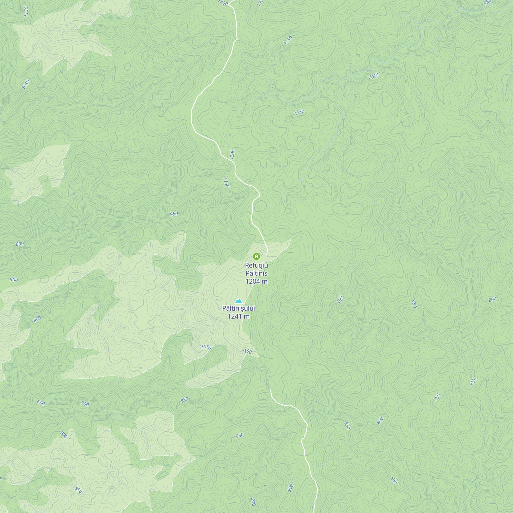Refugiu Paltinis map