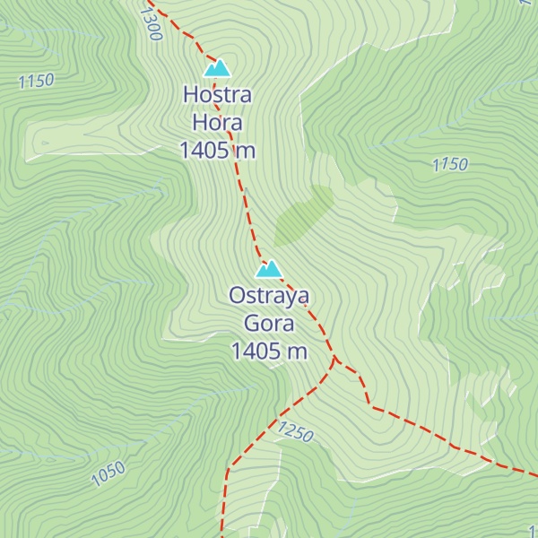 Map of Ostraya Gora