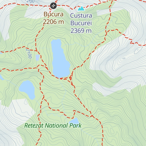 Map of Refugiul Salvamont Bucura