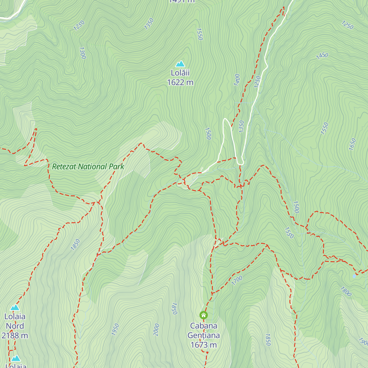 Cabana Pietrele map
