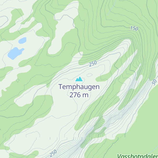 Map of Temphaugen