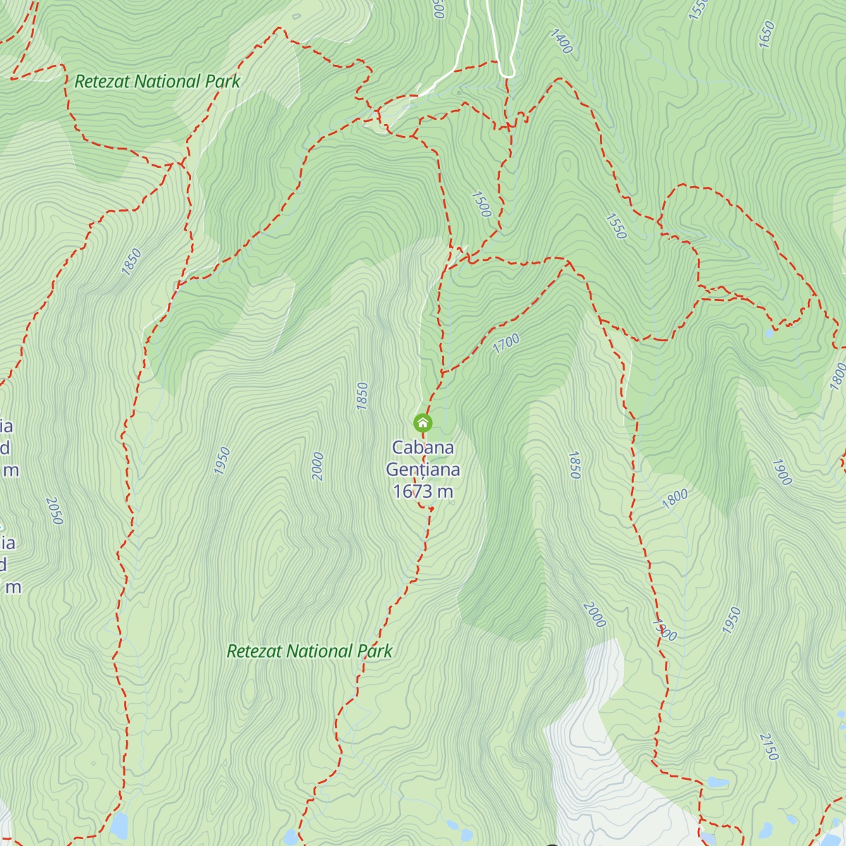 Cabana Gențiana map