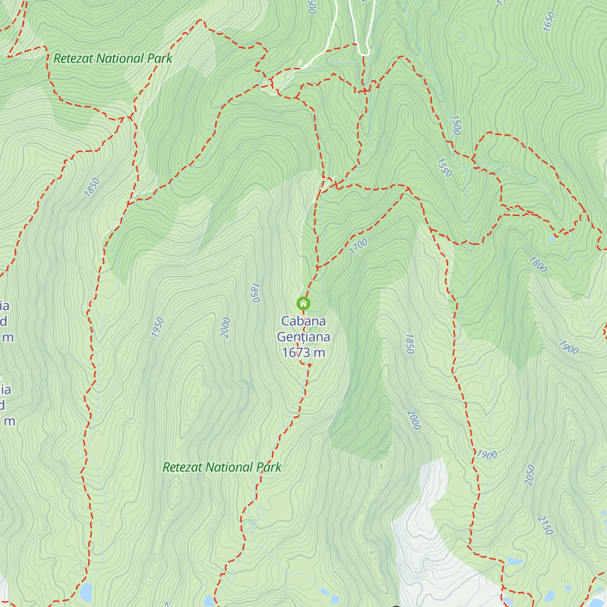 Cabana Gențiana map