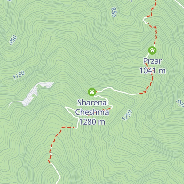 Map of Sharena Cheshma
