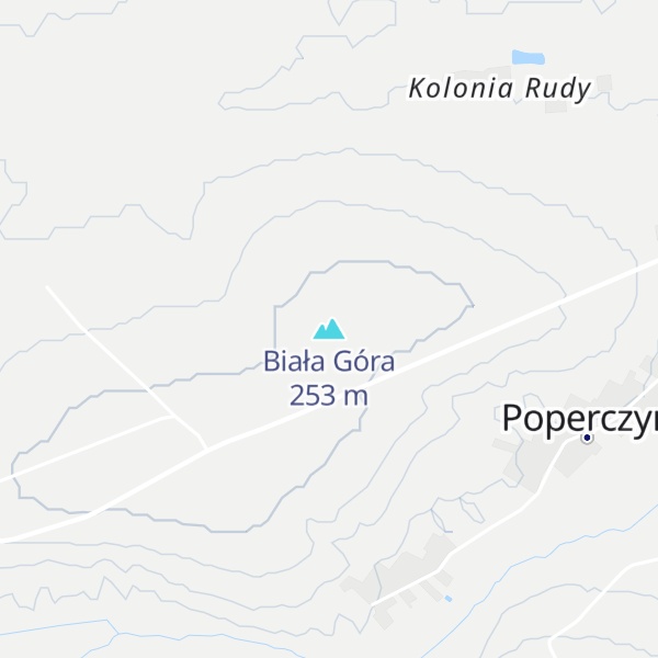 Map of Biała Góra