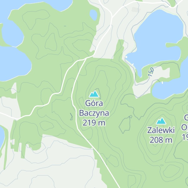 Map of Góra Baczyna