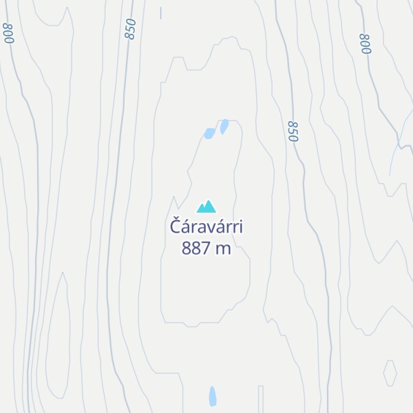 Map of Čáravárri