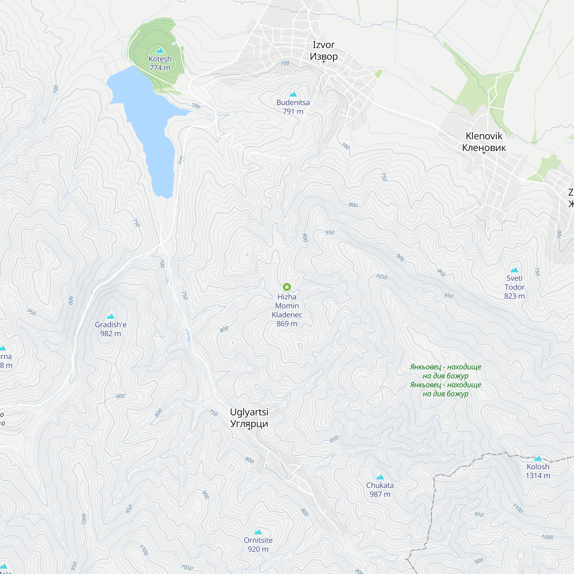 Hizha Momin Kladenec map