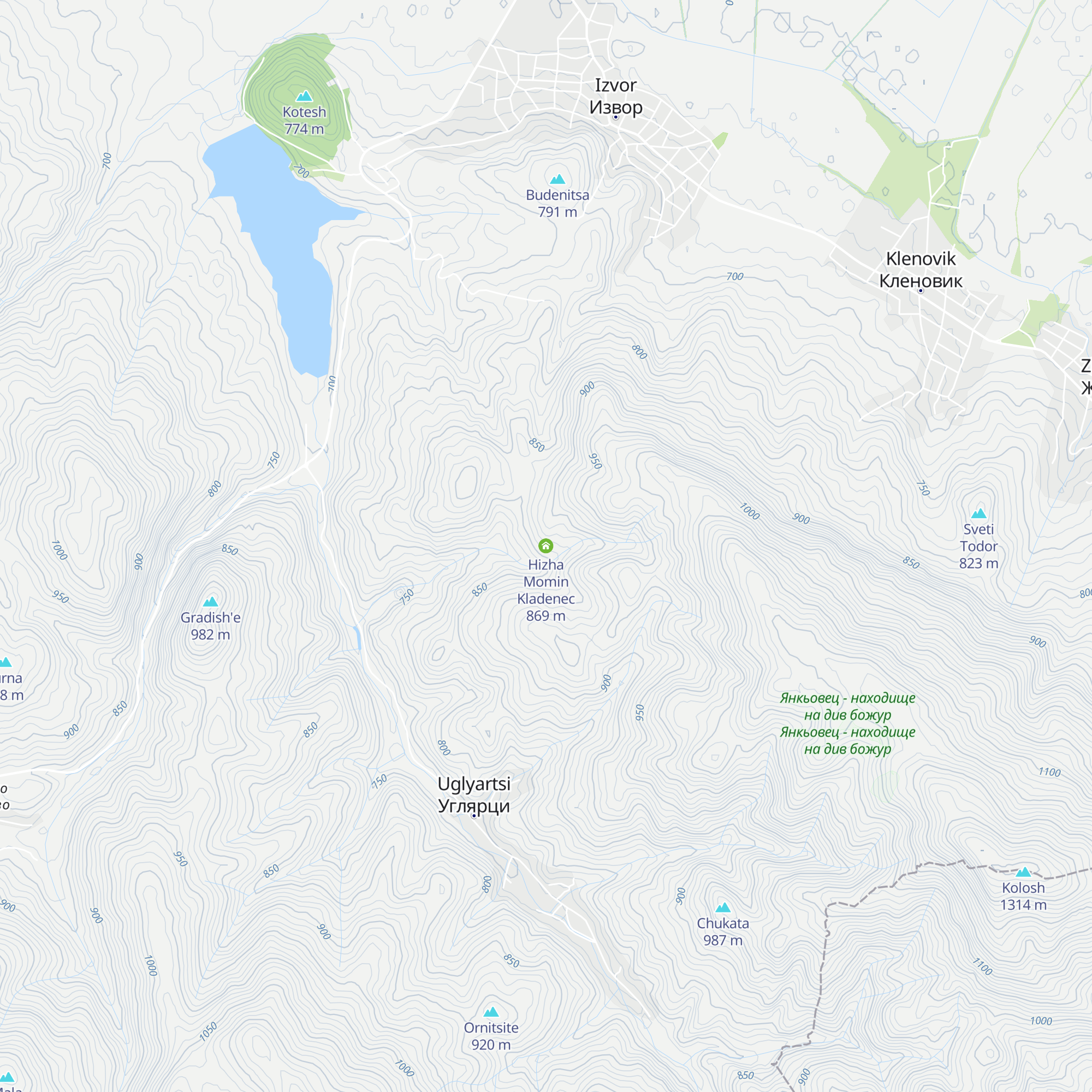 Hizha Momin Kladenec map