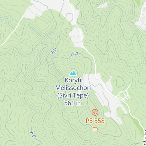 Map of Koryfi Melissochori (Sivri Tepe)