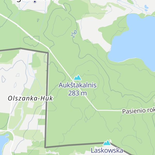 Map of Aukštakalnis