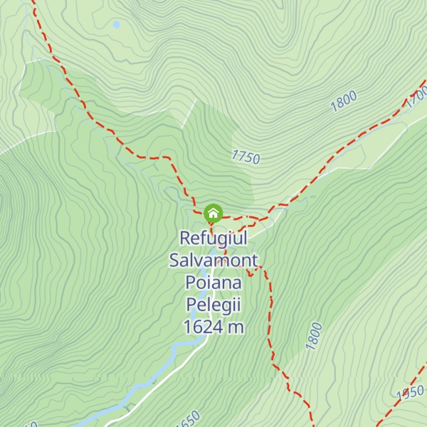Map of Refugiul Salvamont Poiana Pelegii