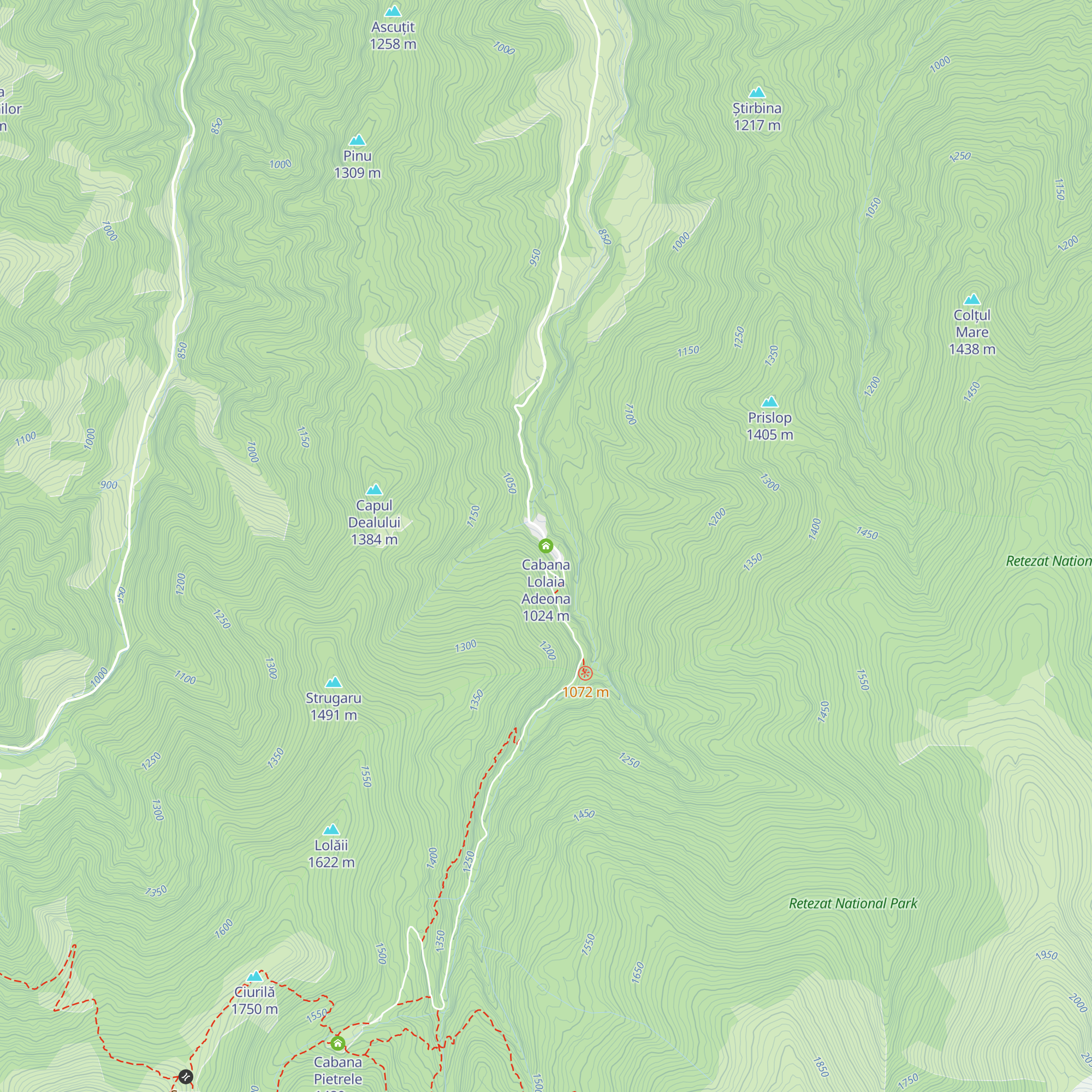 Cabana Lolaia Adeona map
