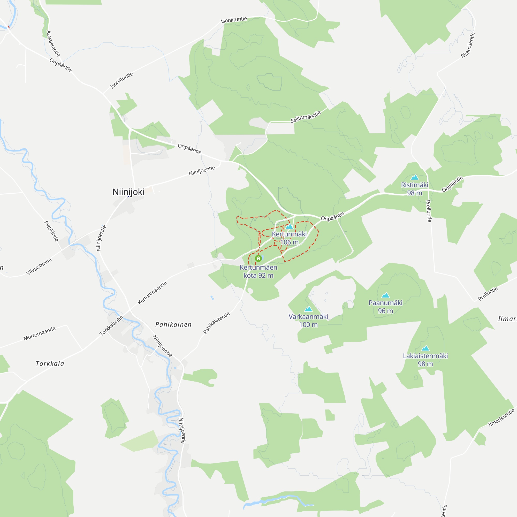Kertunmäen kota map