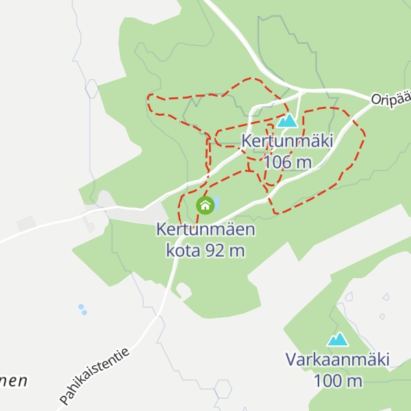 Map of Kertunmäen kota