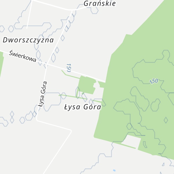Map of Łysa Góra