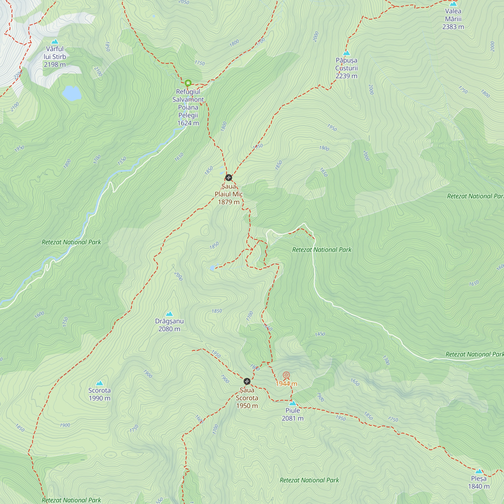 Refugiul Salvamont Buta map