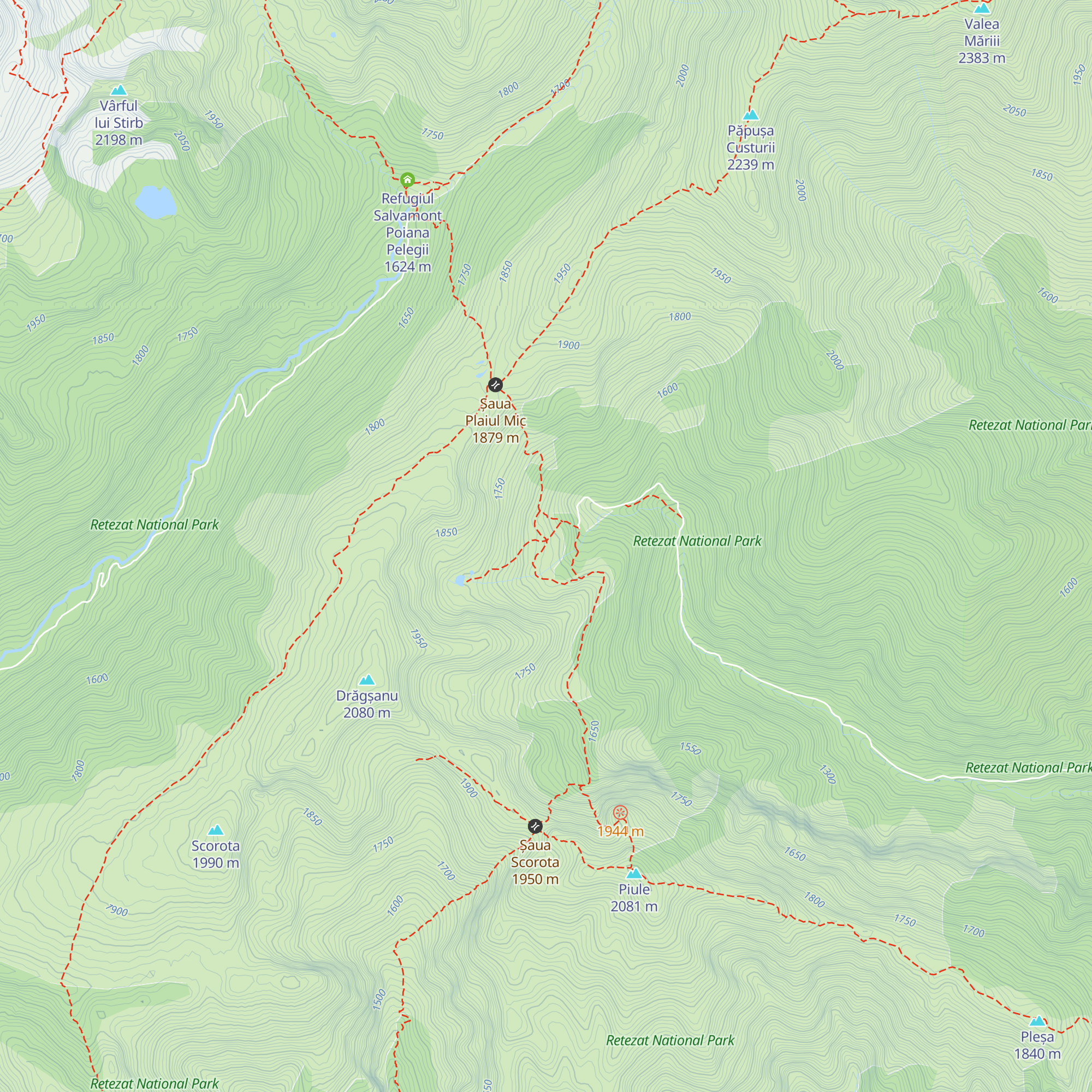 Refugiul Salvamont Buta map