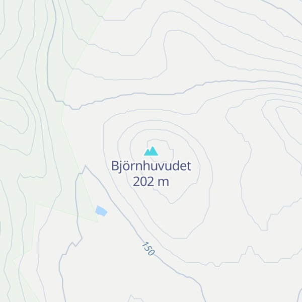 Map of Björnhuvudet