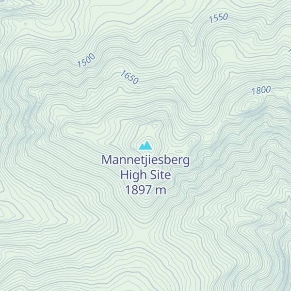 Map of Mannetjiesberg High Site