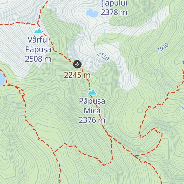 Map of Păpușa Mică