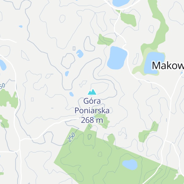Map of Góra Poniarska