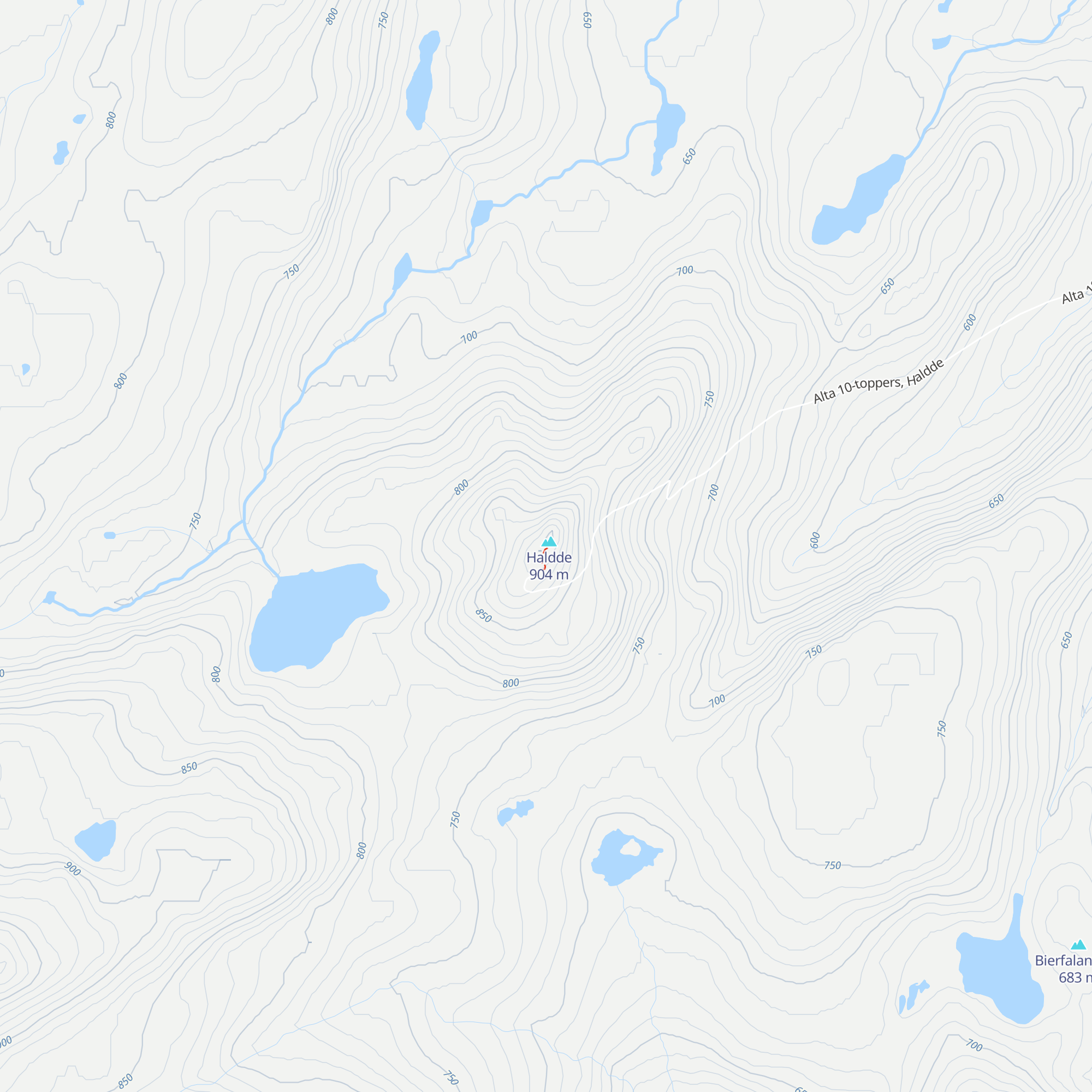 Nordlysobservatoriet Halde map