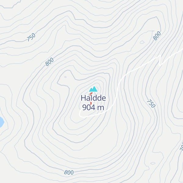 Map of Nordlysobservatoriet Halde