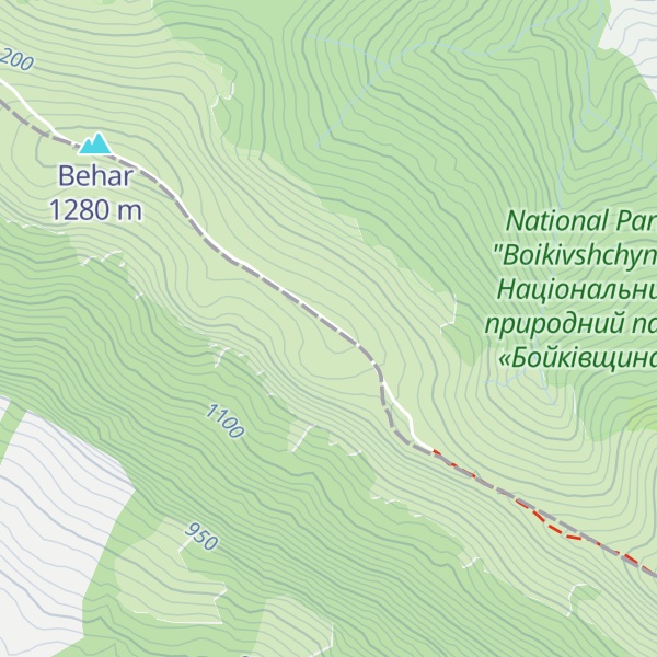 Map of Lystkovania